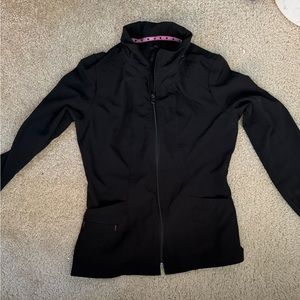 Heart soul black scrub jacket